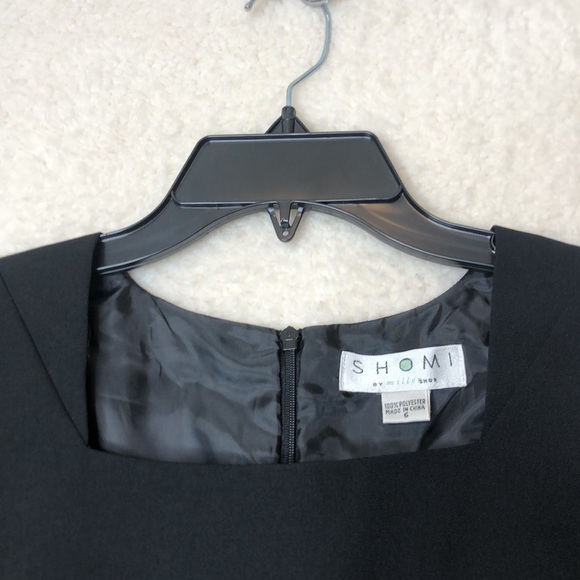 Vintage Shomi by Miller Shor Womens LBD Black Lined Dress Size 6 - Picture 5 of 10
